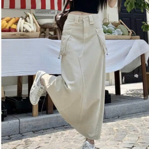 Kaki And Jean Skirts - CVKJ016